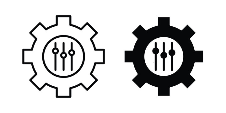 Mass customization icon, symbols pack for UI designs.