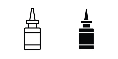 Fototapeta premium Nasal spray icon, symbols pack for UI designs.