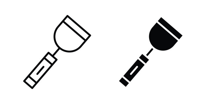 Putty knife icon, symbols pack for UI designs.