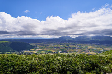 Obraz premium 熊本県 阿蘇大観峰からの眺望