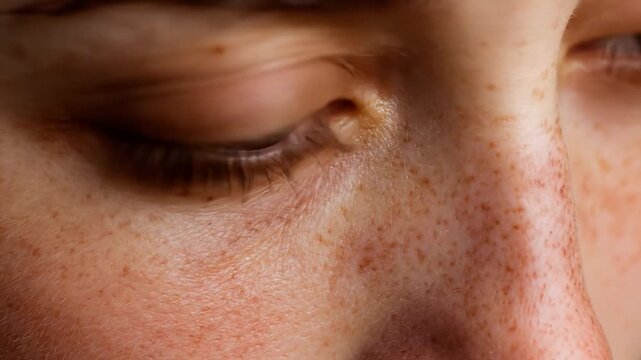 Close up of a face eye.