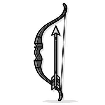 Archery bow and arrow equipment.