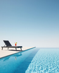Obraz premium luxury poolside vacation