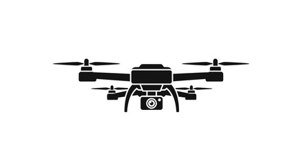 Drone with propellers and camera. © zulfa