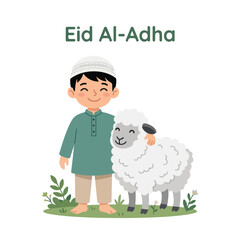 Naklejka premium vector of muslims celebrating 
