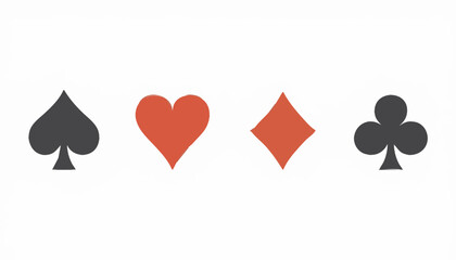 Obraz premium Poker card suits