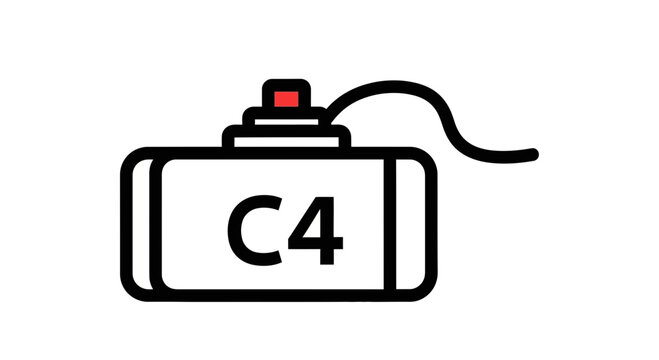 C4 explosive detonator device 1.