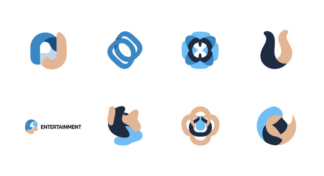 A modern logo design conveys innovation and a sense of forward movement, perfect for marketing materials and representing dynamic growth.