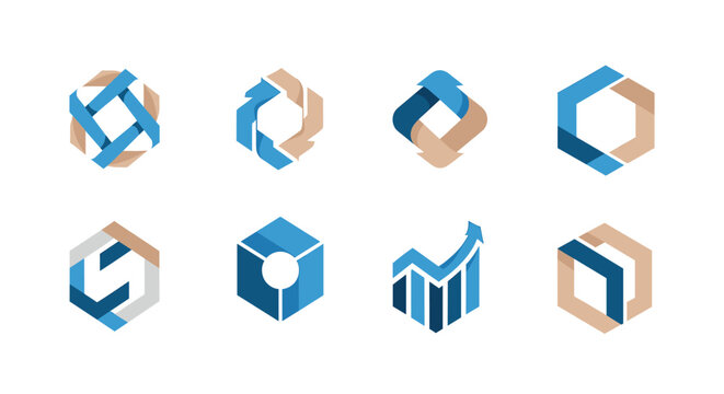 A dynamic abstract logo design evokes innovation and forward thinking. Ideal for corporate branding, marketing materials, or website headers conveying