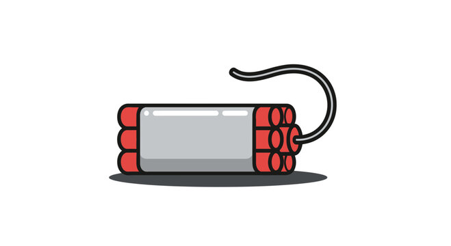 Stick of dynamite with fuse wire.