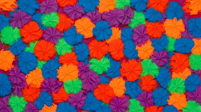 Vibrant Colorful Meringue Cookies Background