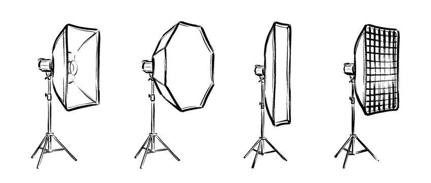 softbox , Traditional Chinese Brush , strokes swirl style