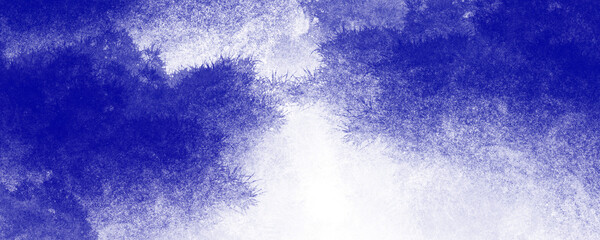 Abstract blue and white watercolor texture with soft edges, perfect for backgrounds and graphic design elements, evoking a sense of calm and creativity © Sunami