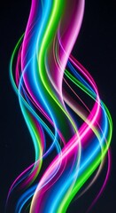 Fototapeta premium Abstract colorful wavy lines