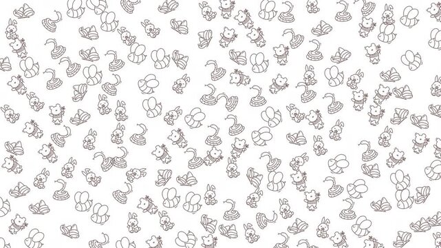 Ideal for educational materials and childrens books, these simple line drawings of various animals are perfect for adding visual interest.