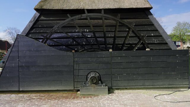 Large Exterior Scoop Wheel of a Polder Mill