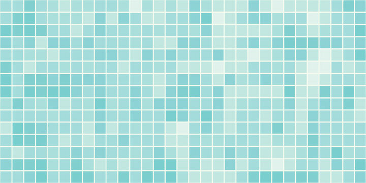 mosaic tile pattern in turquoise and aqua shades