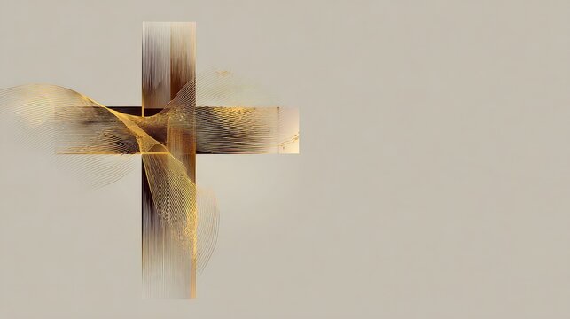 Abstract Illustration of Christian Cross