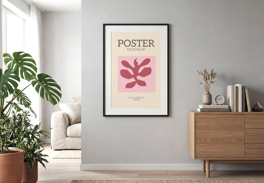 Frame Mockup in Living Room