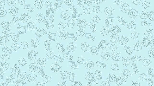 Numerous outlines of angry birds characters on a blue background. Ideal for game design, animation projects, and birdthemed content.