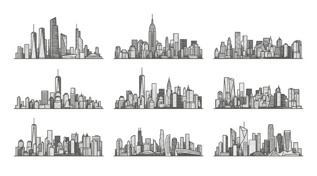 City skylines vary