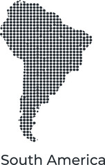 Fototapeta premium Map of South America