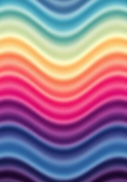 Abstract wavy rainbow background