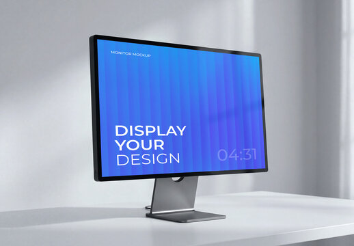 Desktop Monitor Screen Mockup