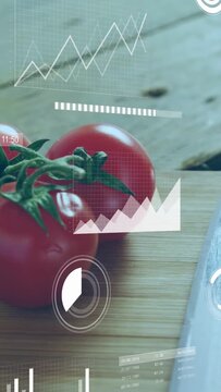 Vertical video: Shot shifting left, knife pulling back while HUD tracking cluster for analytics
