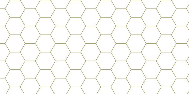 Seamless hexagon honeycomb pattern abstract geometric 3D grid texture background with modern vector design and technology wallpaper style