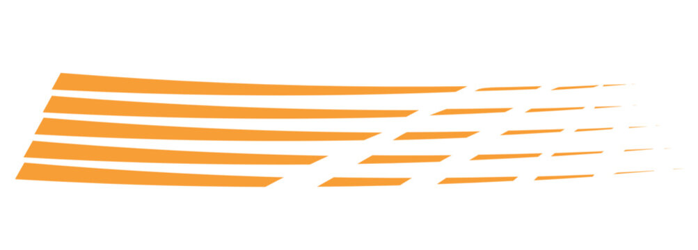 L&iacute;neas horizontales de color naranja con efecto de velocidad y rastro din&aacute;mico