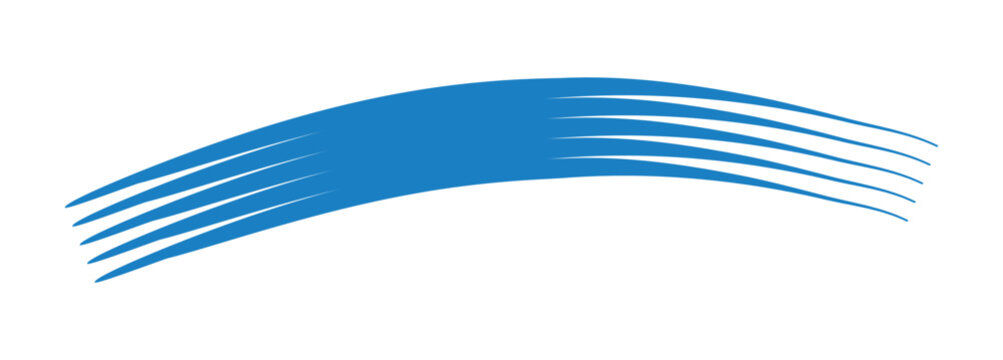 L&iacute;neas curvas de color azul con efecto din&aacute;mico de movimiento