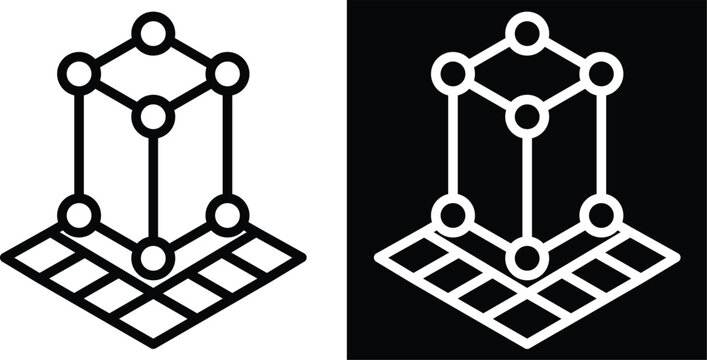 concept Two-tone version in black and white background