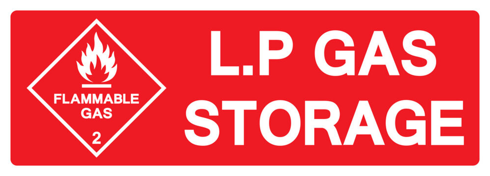 LP Gas Storage Symbol Sign, Vector Illustration, Isolate On White Background, Label. EPS10