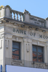 Naklejka premium facade of Bank of Montreal located at 2946 Dundas St W, The Junction, Toronto