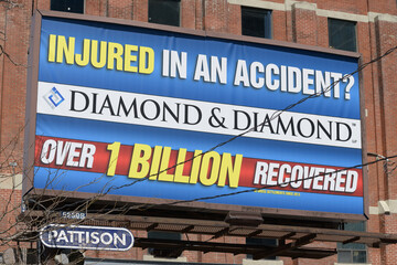Naklejka premium roadside billboard featuring 