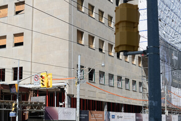 Naklejka premium exterior with signs of The United Bldg Condos located at 481 University Av, Toronto