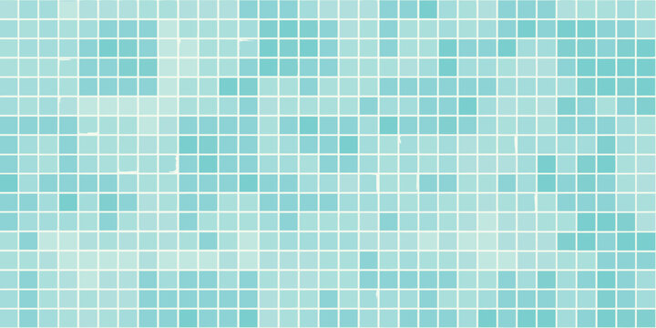 mosaic tile pattern with turquoise and aqua squares