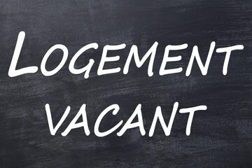 Obraz premium Logement vacant tableau noir 