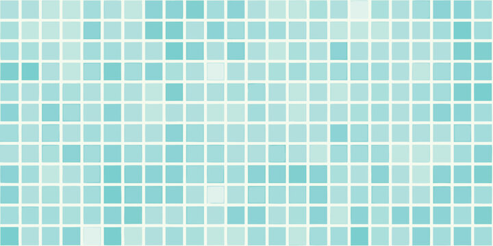 mosaic tile pattern with turquoise and aqua squares