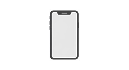 Naklejka premium A sleek smartphone device on a clean background