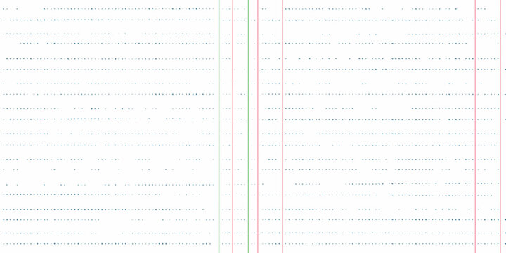lined paper with multicolored horizontal lines and vertical dividers