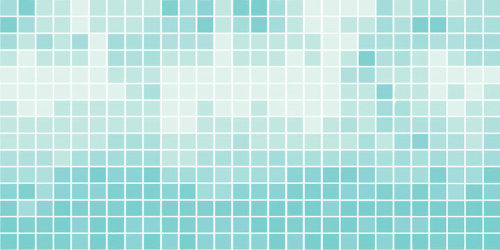 mosaic tile pattern in turquoise and aqua shades