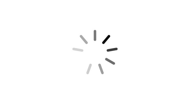 loading spinner animation on white background high quality