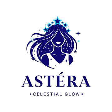 Astera Celestial Glow Logo Design