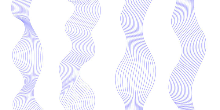 seamless pattern with wavy lines