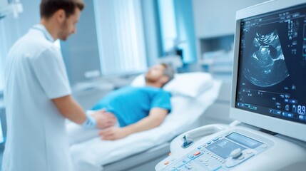 Obraz premium Liver cancer is a serious hepatic malignancy that damages essential liver function. It leads to typical symptoms including jaundice, abdominal pain, physical fatigue, 