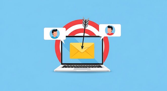 People communicate via email on laptop with network connections