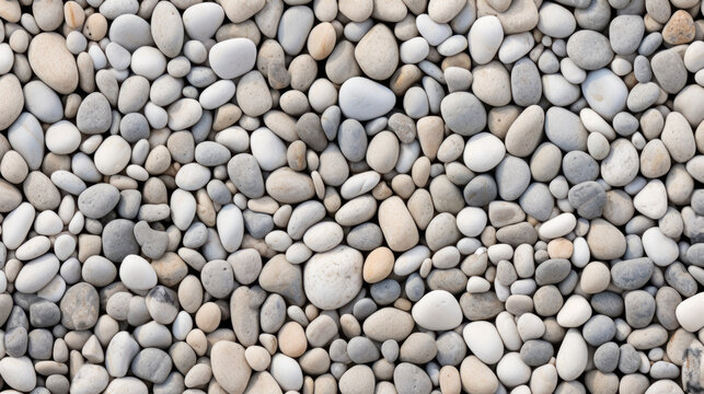 Natural gray pebble stone texture background pattern