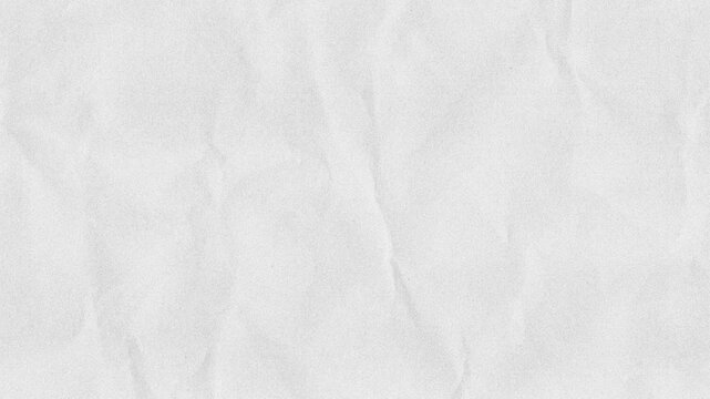 Subtle crumpled white paper stop motion background texture. Looping in 4K